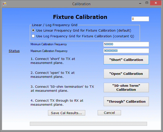 Calibration window